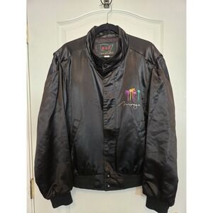 Vintage Mirage Hotel Black Bomber Jacket Size Large. Las Vegas